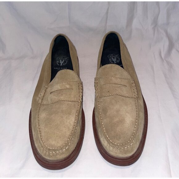 Cole Haan Men’s Khaki tan Suede Pinch Maine Classic Loafers  Size 10 1/2 M 10.5 main image 6